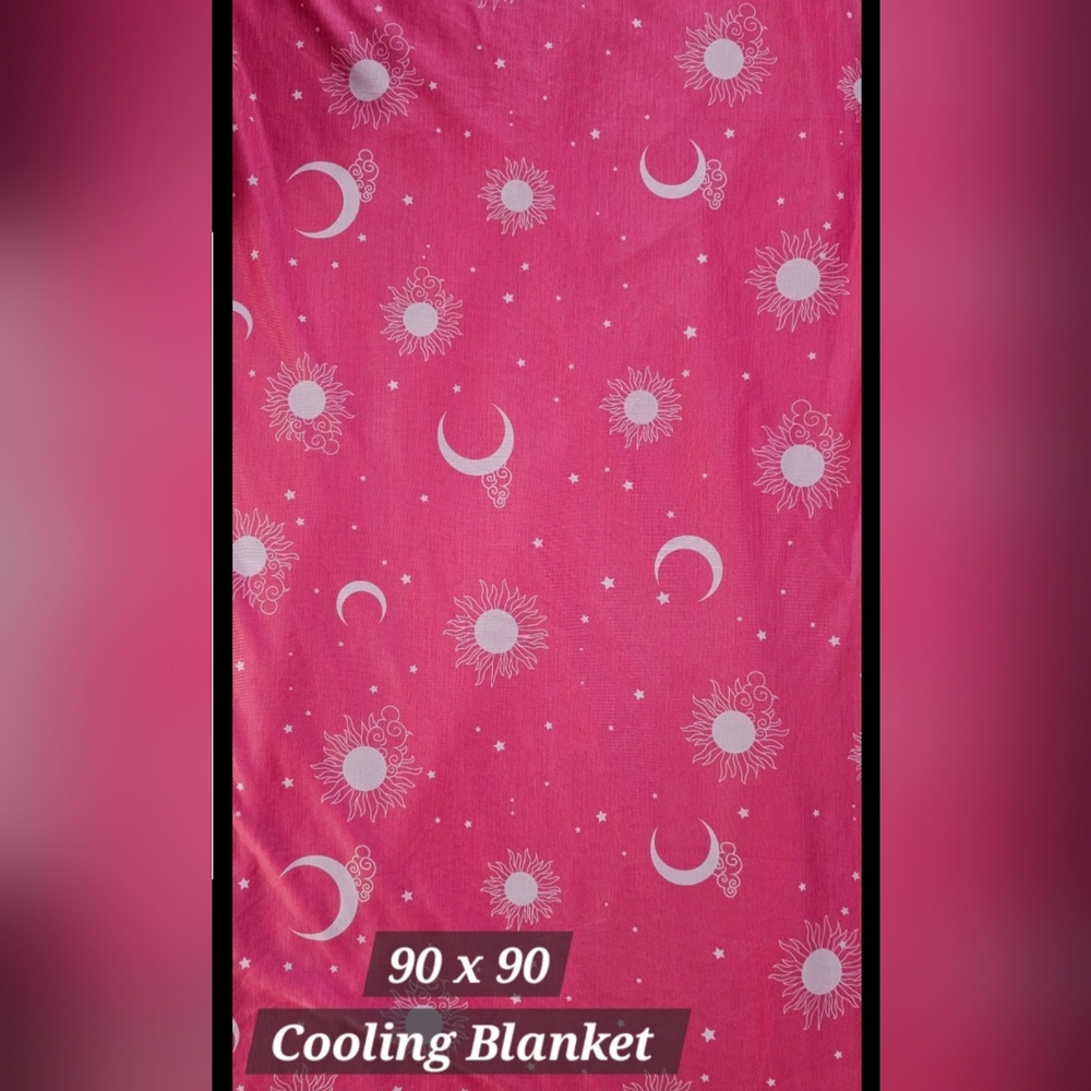 Inhand Cooling Blanket Queen Size (90"x90") - Cooling Picnic Outdoor Pink Throw